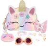 Purse for Little Girls,Girls Jewelry Pretend Play,Unicorn Gifts for girls,Unicorn Makeup Bag,Dress Up Jewelry Pretend Play Kids Accessories view 1