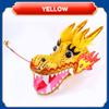 3D Dragon Head for Dragon Poi Combo Accessories, Real-Like Hollow Plastic Dragon Head with 1.1 Meters Swing Rope Fitness Dragon Senior String Dragon Dance Wulong Fling Rope Set (Large, Yellow) view 2