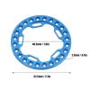 Buachois 1.9in Wheel Outer Rings Rims, 4Pcs Aluminum Alloy High Abrasion Resistance CNC Machining RC Wheel Hub Lock Ring Wheel Rims Beadlock Rings(Blue) view 2