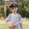 ZeeDix 72 Pcs Pirate Accessories for Kids, Include 24 Pirates Hats, 24 Eye Patches and 24 Swords, Pirate Party Decorations for Christmas, Halloween, Masquerade, Cosplay, Birthday view 4