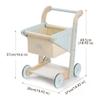 ROBUD Wooden Baby Walker for Girls Boys, Wooden Shopping Cart for Kids Toddlers, Learning Walker Toys for 10 Months 1 Year Old view 2