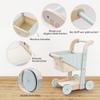 ROBUD Wooden Baby Walker for Girls Boys, Wooden Shopping Cart for Kids Toddlers, Learning Walker Toys for 10 Months 1 Year Old view 3