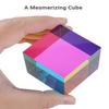 iKeelo Color Cube (70mm) with Stand - Cyan, Magenta & Yellow Subtractive Color Mixing - Mesmerizing Acrylic Prism for Desk Decor, A Fun Conversation Starter view 2