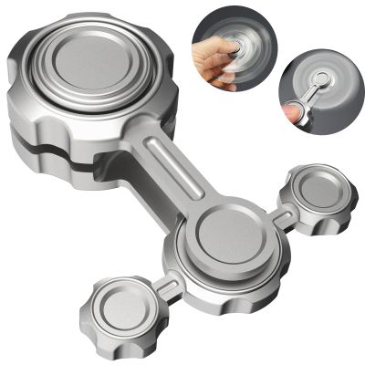 Cool Fidget Spinner Toy for Kids Adults Stress Relieve, Metal Fidget Toy Hand Finger Spinning Gyro, Small Gadget Toy Birthday Gift for Boy Girl, Desk Toy for Anti-Anxiety Keep Clam Focus Boredom