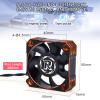 50mm RC Motor Cooling Fan 10000RPM RC Motor Heatsink 8.5V ESC Cooling Fan Heat Dissipation for 1/5th Scale RC Car (Black Orange) view 2