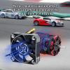 Motor Cooling Fan 50mm RC Motor Heatsink 10000RPM ESC Fan for RC Car 1/5th Scale Car Turck (Black+Silver) view 3