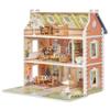 ROBUD Wooden Dollhouse for Kids Girls, Pretend Play Toy Gift for 3 4 5 6 Years Old Girls Boys view 1