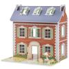 ROBUD Wooden Dollhouse for Kids Girls, Pretend Play Toy Gift for 3 4 5 6 Years Old Girls Boys view 2