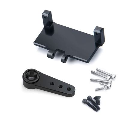 RCLIONS Mini RC Servo Arm with Servo Mount Bracket for 1/24th Axial SCX24 RC Crawler Car Upgrade Parts