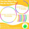 Vinsot 8 Pieces Toy Hoop Detachable Plastic Hoops Exercise Equipment Toy Adjustable Rings for Sports Playing Party Game Dance Pet Training view 2