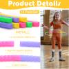 Vinsot 8 Pieces Toy Hoop Detachable Plastic Hoops Exercise Equipment Toy Adjustable Rings for Sports Playing Party Game Dance Pet Training view 3
