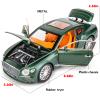 WAKAKAC Toy Car Compatible for 1/24 Bentley Continental GT Model Car Alloy Diecast Collectible Pull Back Car Toy Door Can Be Opened for Boys Girls Gift(Green) view 2