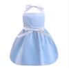 YiZYiF Kids Girls Apron Princess Costume Cooking Aprons with Adjustable Strap for Kitchen Cooking Baking Painting Light Blue 2-3 Years view 2