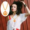 Hicarer Peace Sign Necklace Hippie Jewelry Set Peace Sign Necklaces Costume Hippie Costume for 60s or 70s(24 Pieces) view 3