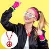 Hicarer Peace Sign Necklace Hippie Jewelry Set Peace Sign Necklaces Costume Hippie Costume for 60s or 70s(24 Pieces) view 4