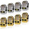 Deekin 12 Pcs Slot Machine Bank Mini Slot Machine Toy with Spin Reels Golden Silver Lucky Bank view 1