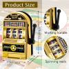 Deekin 12 Pcs Slot Machine Bank Mini Slot Machine Toy with Spin Reels Golden Silver Lucky Bank view 2