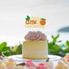 1Pc Little Cutie is on the Way Cake Topper Glitter Orange Cake Topper Decorations for Cutie Kids Birthday Party Baby Shower Gender Reveal Fruit Party Supplies view 4