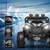 ANPABO 24V Ride on Toys for Big Kids w/Remote Control, 4X75W Motors, Max 4.5MPH, 4WD/2WD Switchable, 4 Shock Absorbers, 19" Spacious Seat, Bluetooth, Electric Car for Kids(White) view 3
