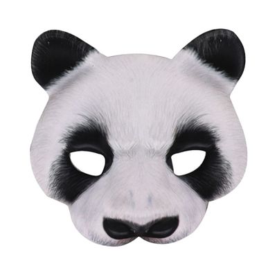 Abaodam Animal Half Face Mask Masquerade Party Cosplay Costume for Women and Men Animal Panda Masks Cosplay Masks Carnival Party Panda Costume Carnival Mask