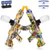2 Set Electric Splatter Blaster Toy, Outdoor Team Games, Christmas, Halloween, Birthday, New Year Gift for Ages 14+ (Orange+Yellow) view 1