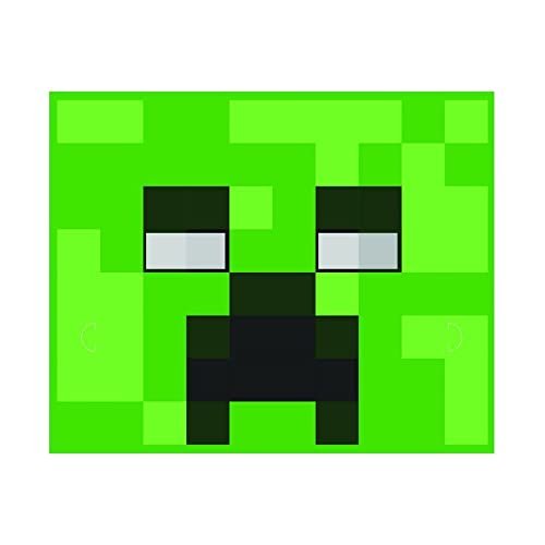 Unique Industries 307595 Minecraft Paper Mask Pack of 8