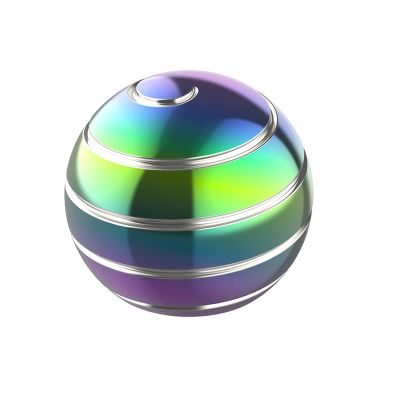Apqdw Kinetic Desk Toys, 2.17'' Kinetic Spinning Desk Toy Ball, Adults Fidgets for Anxiety and Stress, Fidget Toys for Kids 8-12 (55MMM, Rainbow A)