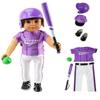 American Fashion World Purple Baseball Outfit for 18-Inch Dolls | Shoes and Accessories Included | Dolls Clothes | Fashions for Dolls for Popular Brands view 1