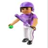 American Fashion World Purple Baseball Outfit for 18-Inch Dolls | Shoes and Accessories Included | Dolls Clothes | Fashions for Dolls for Popular Brands view 2