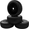 ShareGoo OD 4.52" 1/8 RC Buggy Rubber Tires Tyre w/Plastic Rim 17mm Hex Compatible with Arrma Kyosho Exceed RC Traxxas Redcat HSP HPI 1/8 Scale Off Road Car Buggy (Black) view 3