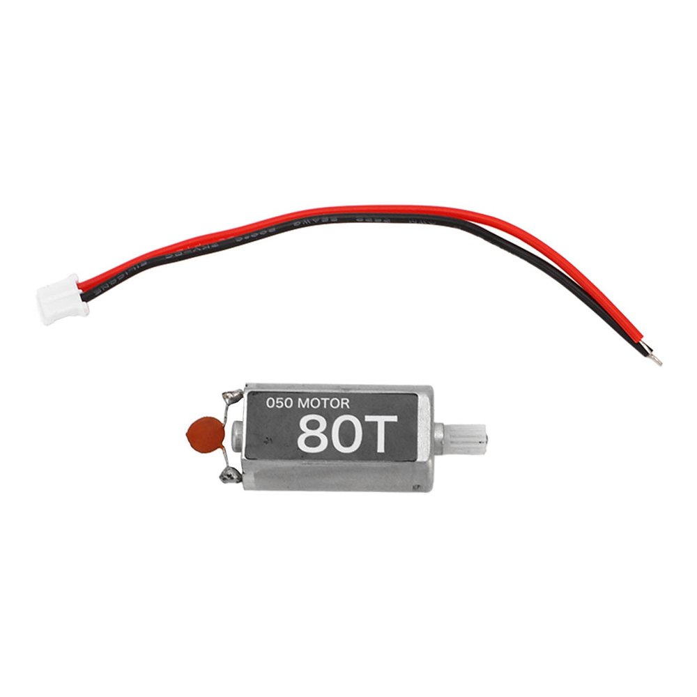 80T RC Brushed Motor, Low Noise 6-7.4V Brushed Motor Replacement 1/24 RC Car Accessory for SCX24 1/24 RGT FTX ECX Crawler Car