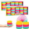 The Dreidel Company Plastic Multicolor Coil Spring, Goody Bag Fillers, Party Favor for Kids, 3" Inches (80mm) (20-Pack) view 1
