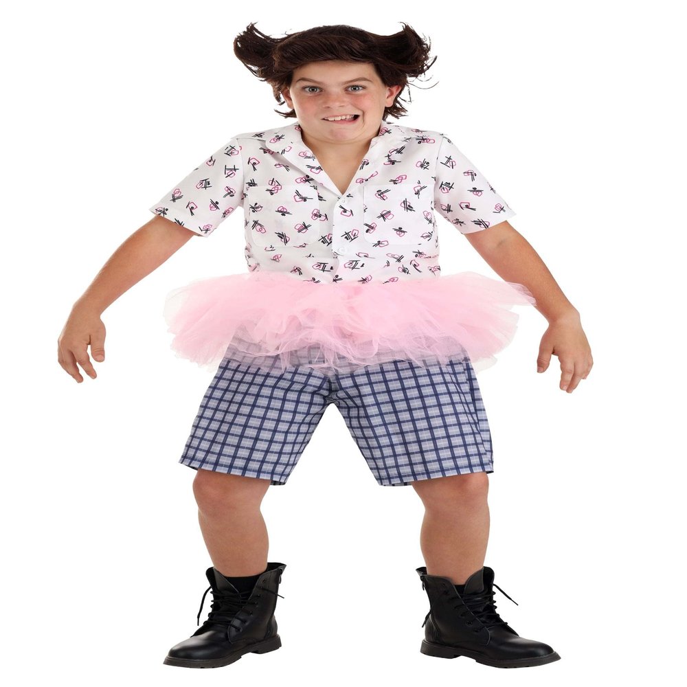 Ace Ventura Pet Detective Kid's Ace Ventura Tutu Costume with Wig, Boys Movie Costume for Halloween and Roleplay X-Large