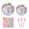 40PCS On Cloud 9 Birthday Party Plteas, On Cloud 9 Birthday Decorations For Girls,On Cloud 9 Birthday Plates For Girls,On Cloud 9 Cake Topper9th Birthday Party Decorations.On Cloud 9 Balloons. view 1