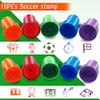 108Pcs Soccer Party Favors Soccer Stamps Slap Bracelets Keychains Rings Stickers Temporary Tattoos for Kids Birthday Party Supplies, Sports Party, Carnival Prizes, Prize Box Gift, Pinata Goodie Bag view 4