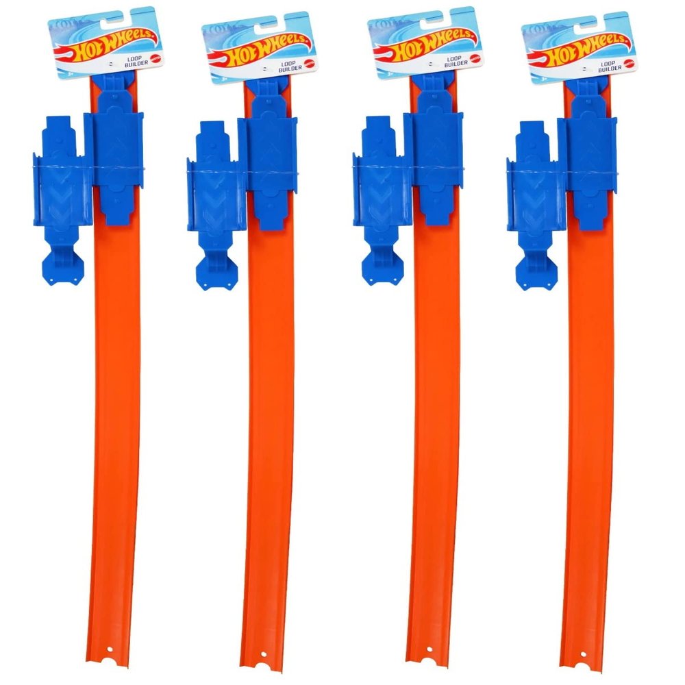 Hot Wheels Tracks Expansion Packs Track Pieces & Connectors (Loop) 4 Pack