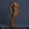 1/6 Scale Male Body, 12inches Flexible Black Skin Male Muscle Fitness Action Figure Body Collection view 3