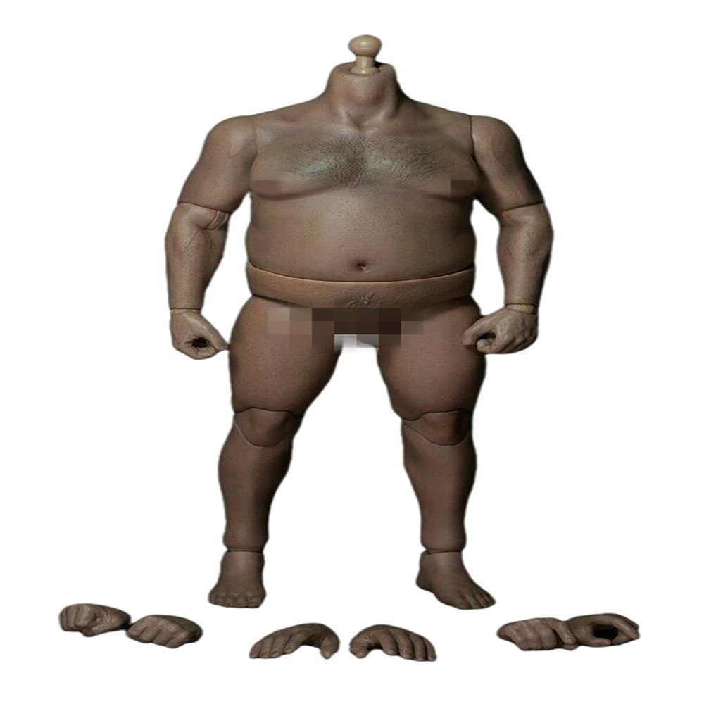 1/6 Scale Male Body, 12inches Male Plump Body Type Flexible Action Figure Doll Collection