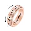 jolinsy Fidget Spinner Rings Fidget Comfort Fit Ring Guy Stress Gifts Stainless Steel Moon Band Jewelry view 3