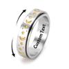 jolinsy Fidget Spinner Rings Fidget Comfort Fit Ring Guy Stress Gifts Stainless Steel Moon Band Jewelry view 4