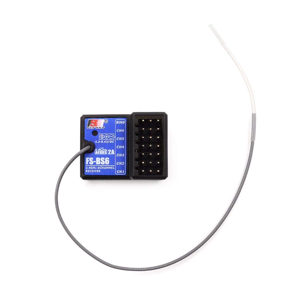 Goolsky Flysky FS-BS6 Receiver 2.4Ghz 6CH Receiver Compatible with Flysky FS-GT5 RC Transmitter for RC Car Boat