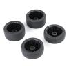 Greendhat New Upgrade Bald Tire Front and Rear Tire Assembly Set for 1/5 HPI ROVAN ROFUN KM Baja 5B Rc Car Toys Parts ( Color : Blue ) view 2