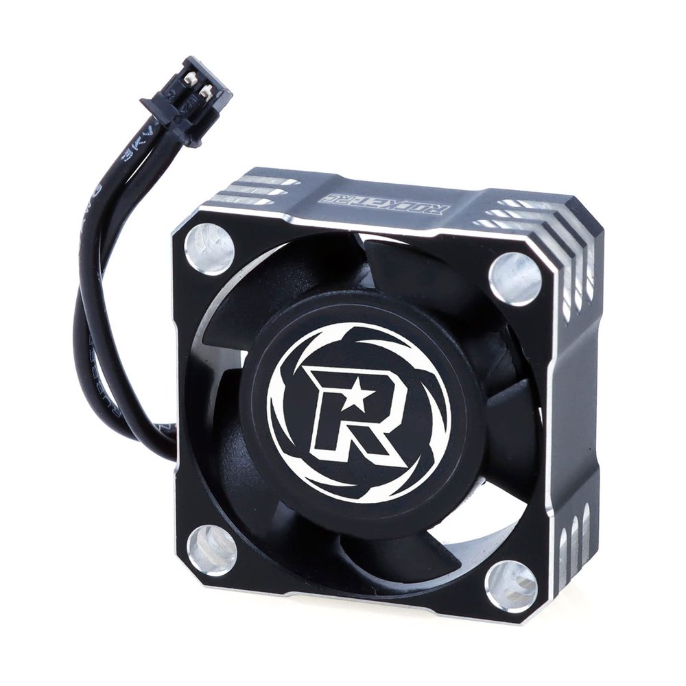 25mm RC Cooling Fan 32000RPM RC Car Fan 8.4V ESC Fan Heat Dissipation for 1/10, 1/8, 1/12 Scale RC Car ESC (Black Silver)