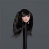 1/6 Scale Female Head Sculpt,Anime Girl Pale Skin Planted Hair Head Carved for 12inch PH TBL JO Action Figure Doll (E) view 2