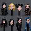 1/6 Scale Female Head Sculpt,Anime Girl Pale Skin Planted Hair Head Carved for 12inch PH TBL JO Action Figure Doll (E) view 4