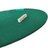 Ritadeshop Game Table Cover Fitted Table Cloth Elastic Round Felt Poker Table Cover Protector (Green, 36"-44") view 4