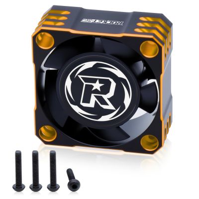 25mm RC Fan 32000RPM/8.4V RC Cooling Fan Heat Dissipation for 1/10 1/8 1/12 Car TS120 TS160 TS120V2 TS160V2 ESC (Black+Orange)