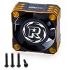 25mm RC Fan 32000RPM/8.4V RC Cooling Fan Heat Dissipation for 1/10 1/8 1/12 Car TS120 TS160 TS120V2 TS160V2 ESC (Black+Orange) view 1