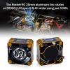 25mm RC Fan 32000RPM/8.4V RC Cooling Fan Heat Dissipation for 1/10 1/8 1/12 Car TS120 TS160 TS120V2 TS160V2 ESC (Black+Orange) view 2