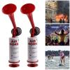 Reusable Air Horn, BANHAO Aluminum Handheld Air Pump Horn Loud Safetyfor Boats Cars Noise Maker 2pcs view 1